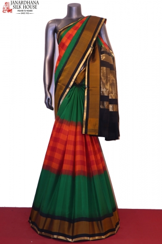 Checks & Exclusive Handloom Pure Soft Silk Saree